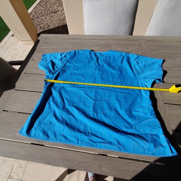WonderWink Women's Plus-Size Wonderwork  Scrub Top Turquoise 4XL Duel Pockets - Picture 7 of 8